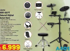 JWİN JDD-507T TABURELİ DİJİTAL BATERİ SETİ fiyat ve kampanya bilgisi